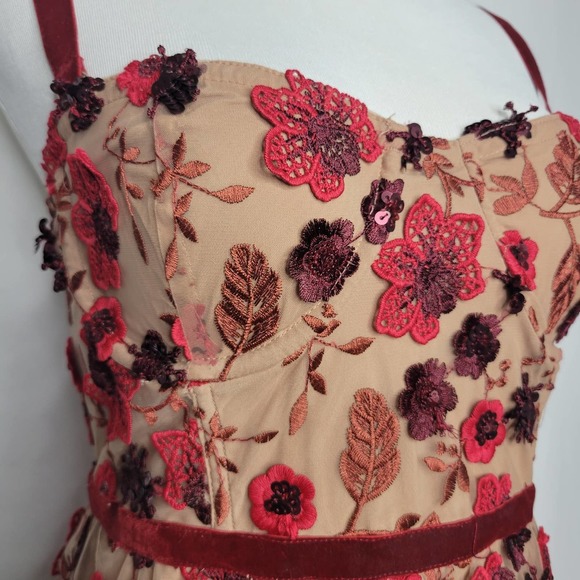 For Love And Lemons Floral Embroidered Maxi Dress - Picture 4 of 16